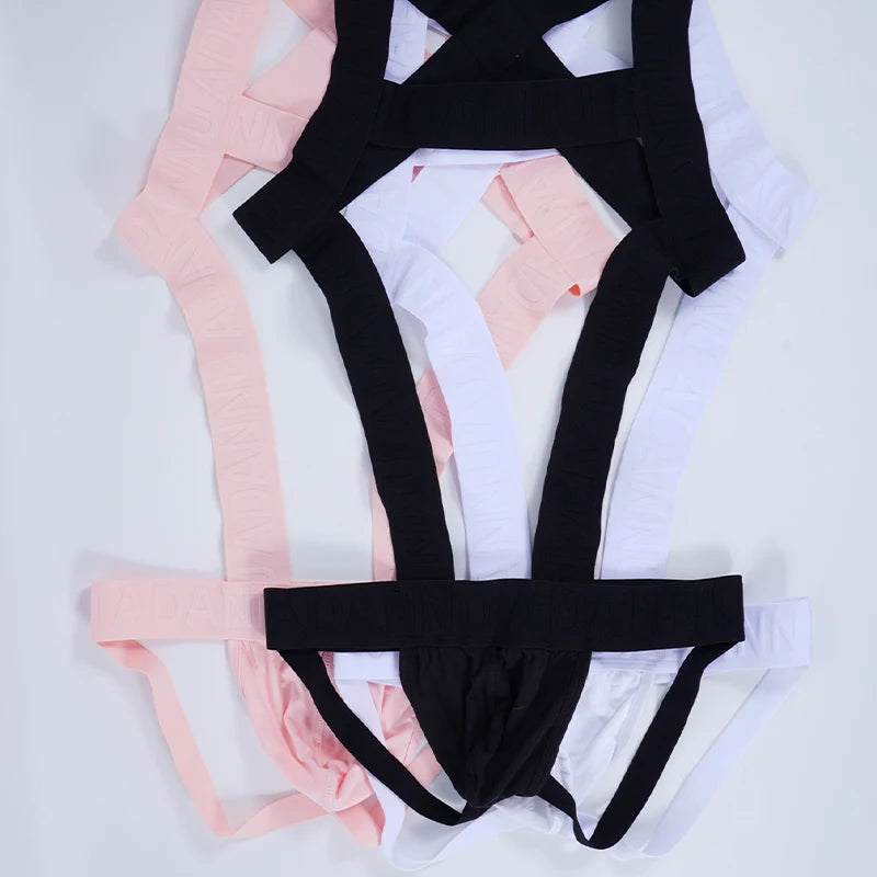 Men's Harness Straps Sexy Body Bondage Bra Underwear Nightclub Erotic Costume Hollow Out Performance Tank Top Clothing Corset