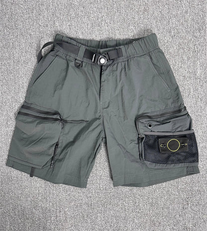 BPStone Self-Substitute Stone 24Ss Multi-Pocket Work Pants Waterproof Functional Loose Straight Outdoor Shorts
