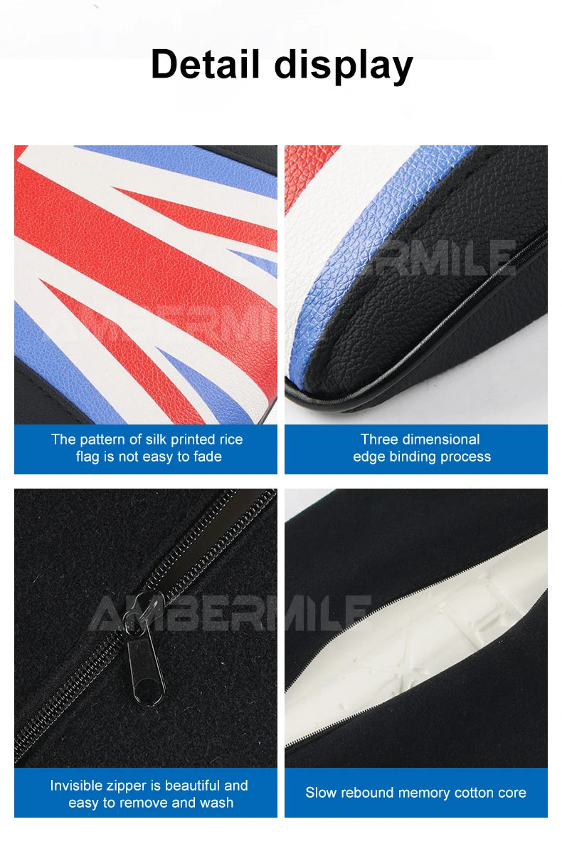 Leather For Mini F54 F55 F56 F60 R55 R56 R60 Auto Hand Rest Pad Central Armrest Storage Box Cover Protective Mat Accessories
