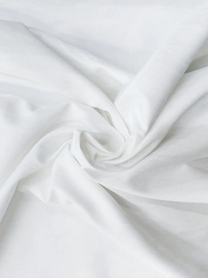 Parc Fee Casual Loose White Women Dress 2025 Elegant U-Neck Long Sleeve Floor-Length Dresses Simple Oversize Solid Female Dress