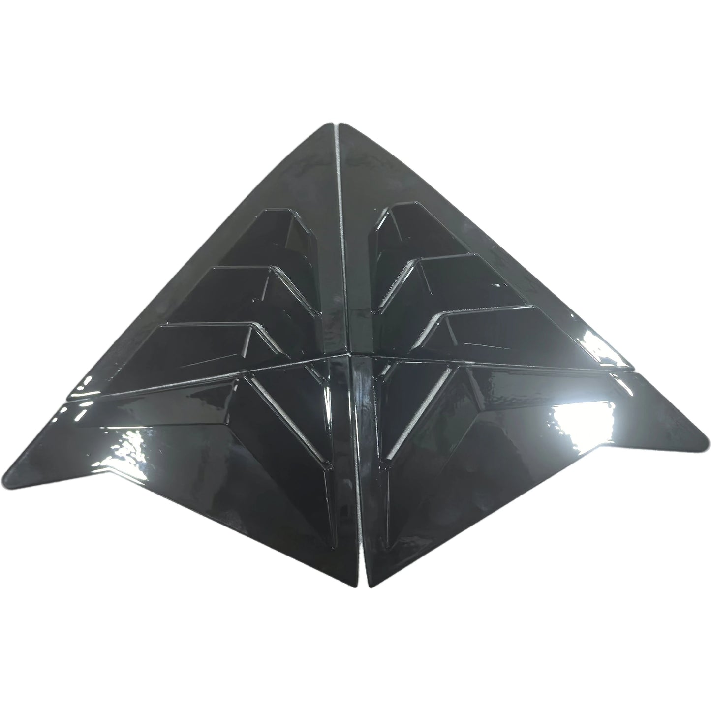 For Hyundai Elantra Avante Sedan 2011-2015 Rear ABS Carbon Fiber Side Vent Window Scoop Louver Trim Cover Auto Accessories