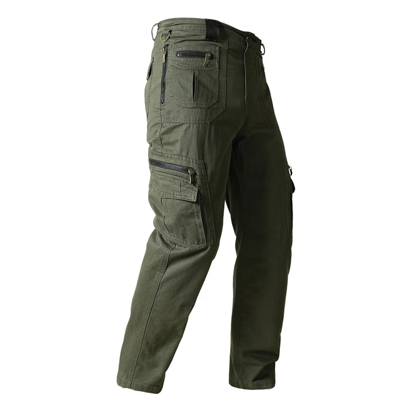 Cargo Pants Cotton Tactical Casual Pants Men Multi-Pockets Casual Pants Traninig Work Trousers For Man 2024 Plus Size 5XL