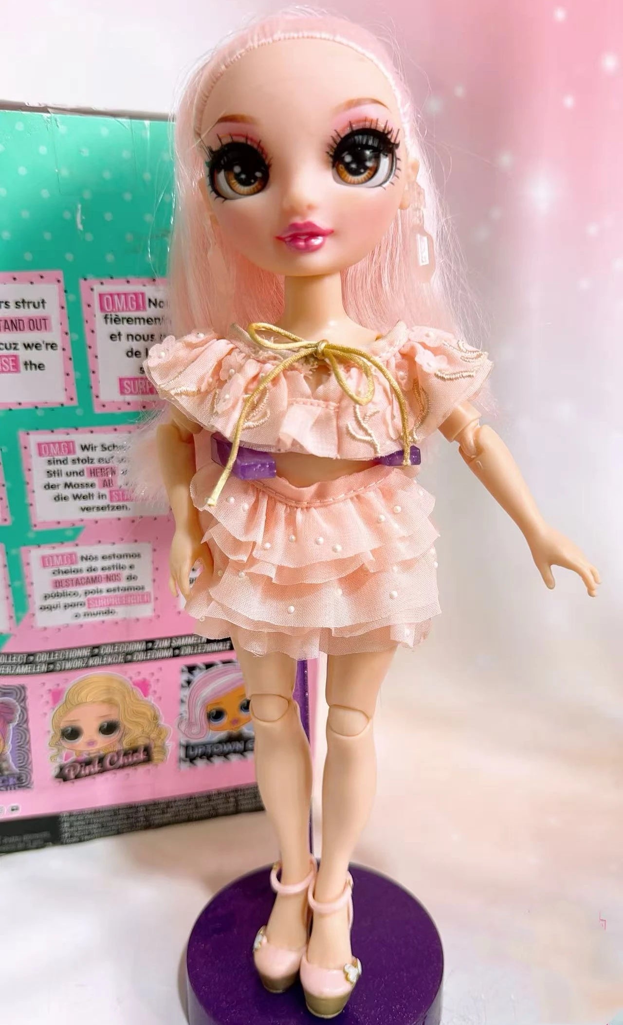 New Rainbow Doll High 25-30cm Fashionable Super Large Sister DIY Dress up Doll Toy Not Including Bracket Excluding packaging box