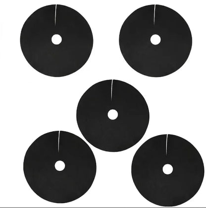 5Pcs Non-Woven Tree Mulch Ring Weed Control Mat Landscape Fabric Anti-Grass Root Protector Barrier Garden Plant Cover 15-82cm