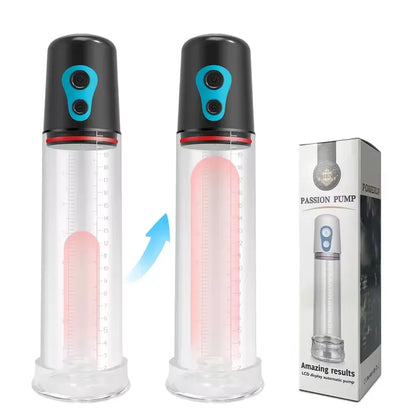 Electric Male Penis Pump Vacuum Sucking 9 Training Mode Penis Trainer Magnify Endurance Delay Ejaculation Adult Sex Toys for Men