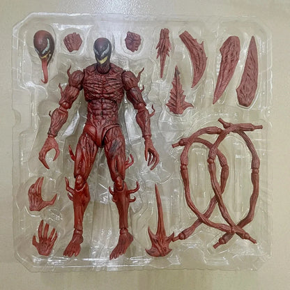 Shf Venom Action Figure Toys Ko Carnage Horse Model Statue Collectible Ornaments Doll Christmas Children Gifts
