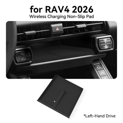 for Toyota RAV4 2026 Center Console Armrest Storage Box Anti-slip Organizer Tray Car Interior Accessories Black