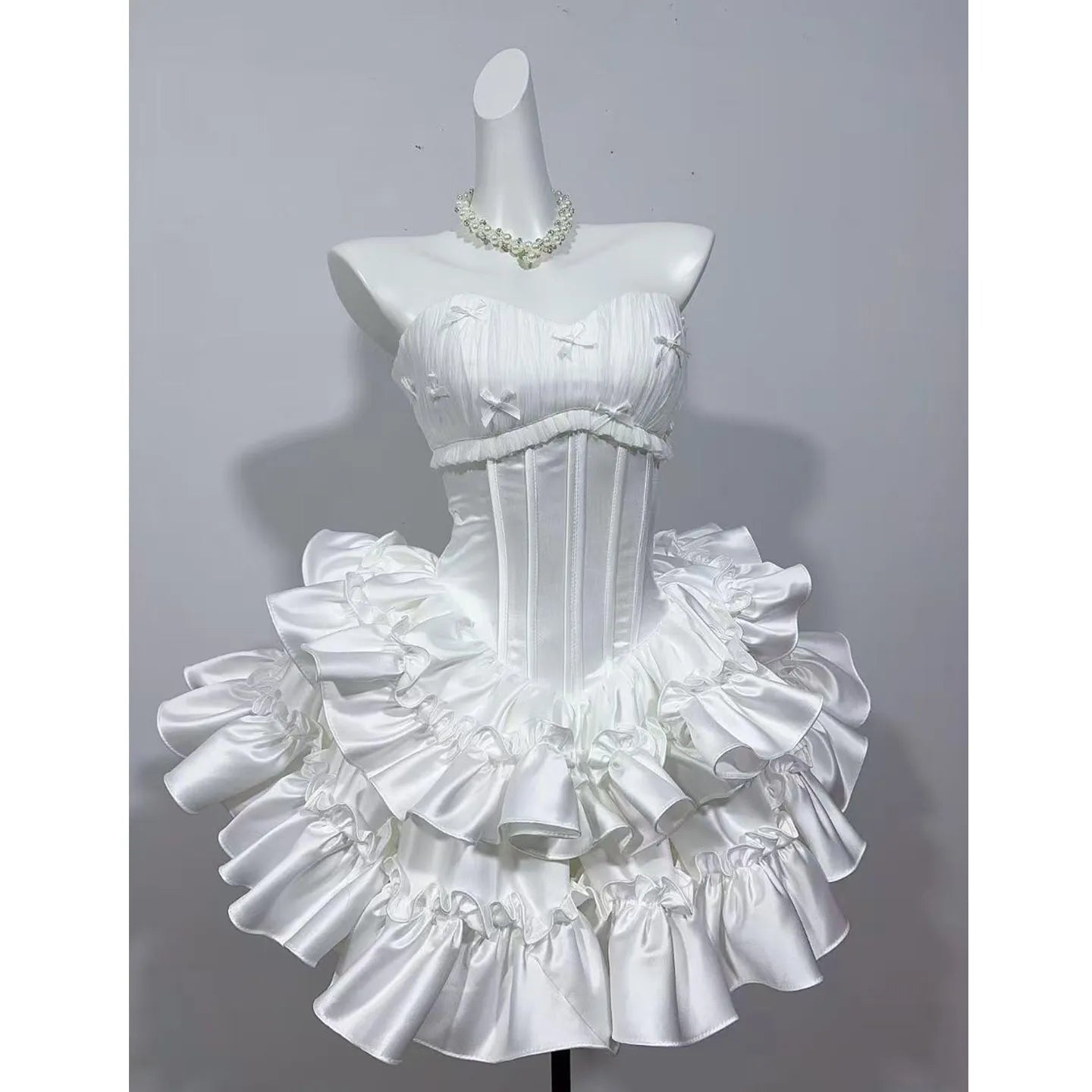 Red Tube Birthday Ready-to-wear Dresses High-end Princess Dress Temperament Celebrity Short Skirt Young Girl Boutique Costume