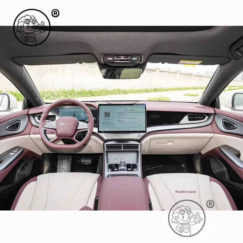 For BYD Seal 7 DMI SEAL 07 DMI 2025 2026 Car Seat Back Anti Kick Pad Interior Anti Dirty Leather Protector pad Car Accessories