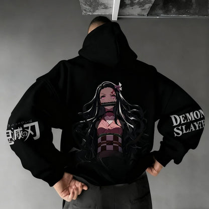 2026 New Demon Slayer Kamado Nezuko Printed Hoodie Sweatshirt Men's and Women's Hoodie Men's Tops Sports Hoodie Harajuku Hoodie