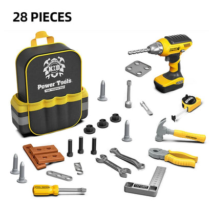 Simulation Repair Tools Kids Toolbox Kit DIY Toy Drill Plastic Game Learn Engineering Puzzle Educational Toys Gifts For Boys
