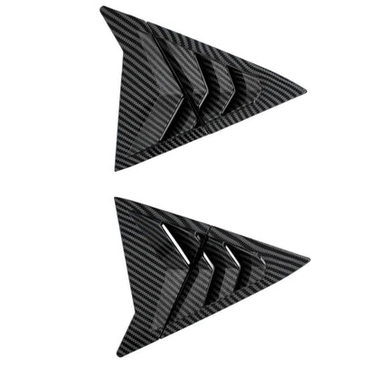 For Hyundai Elantra Avante Sedan 2011-2015 Rear ABS Carbon Fiber Side Vent Window Scoop Louver Trim Cover Auto Accessories