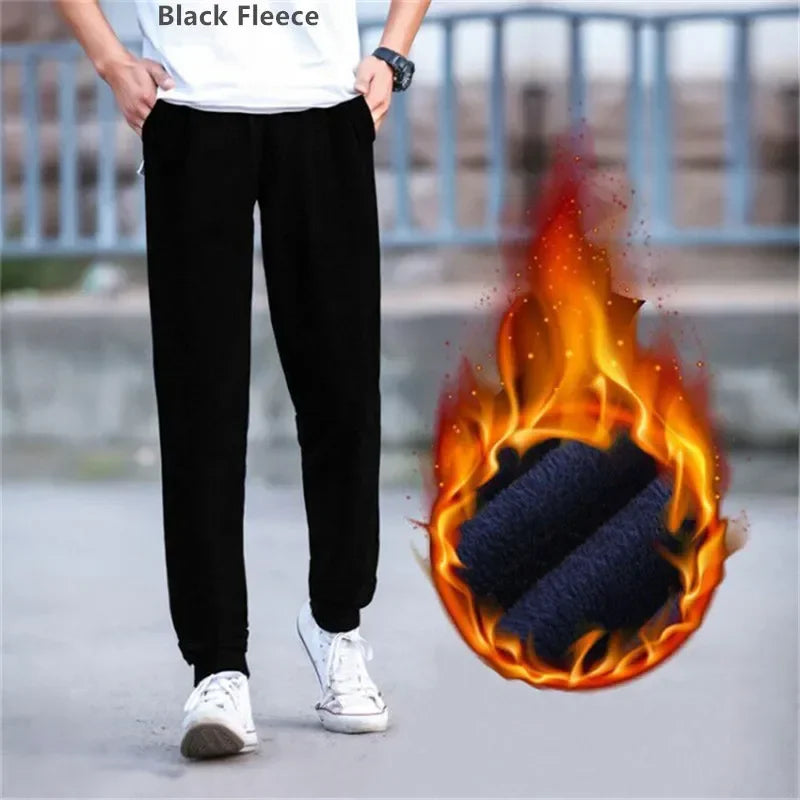 Spring Autumn Tall Men Pants Joggers Streetwear Casual Sweat Track Jogging Black Blue Grey Trousers Harem Male Fleece Sweatpants