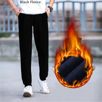 Spring Autumn Tall Men Pants Joggers Streetwear Casual Sweat Track Jogging Black Blue Grey Trousers Harem Male Fleece Sweatpants