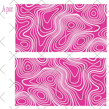 Topography Map A Pair Car Sticker for Triangular Window Decoration Universal All Vehicles Accessories PVC Waterproof Vinyl Decal