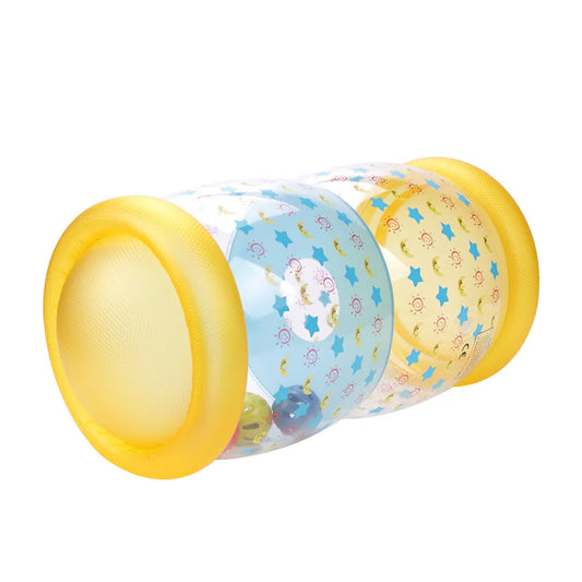 Inflatable Crawling Roller for Baby Safe PVC Material Rounded Corners Bright Colors Lightweight Easy Install Motor Skills