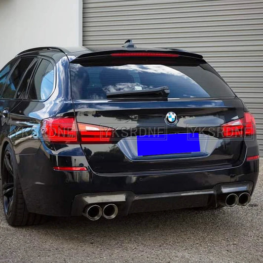 Rear Roof Spoiler Cap For BMW 5 Series F11 Touring M Sport 535i 2010-2017 ABS Plastic Glossy Black Exterior Styling Wing Accesso