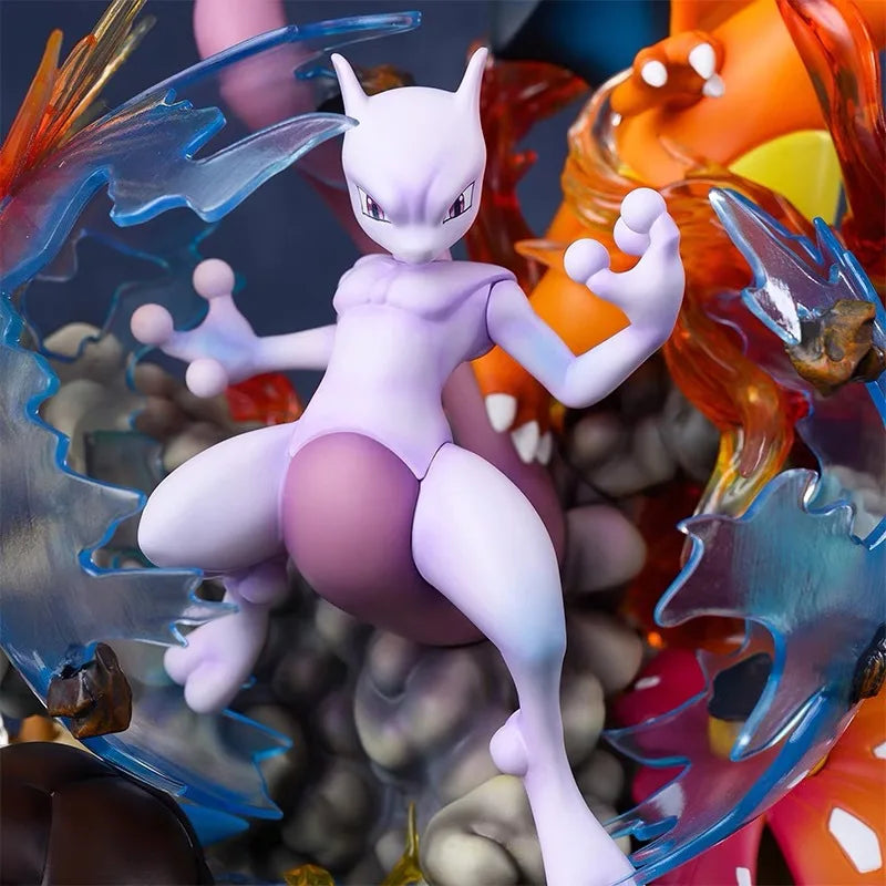 40cm New Pokemon Reverse Dream Pet Pikachu Evolution Group Gk Action Figure Model Toy Anime Decoration Small Sprite Frog Gifts