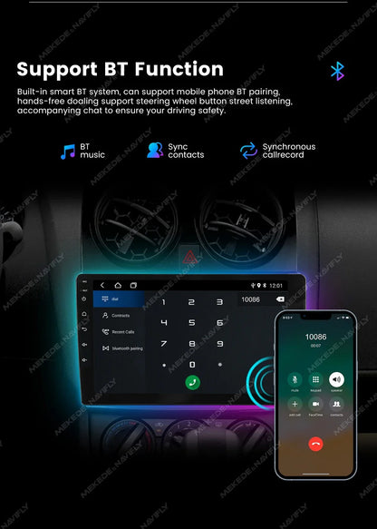 Android 14 OS IPS Car Radio For Mercedes Benz C Class W204 S204 2006 - 2011 Carplay Auto Multimedia Player GPS Stereo Navigation