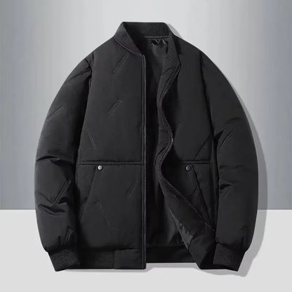 New autumn and winter baseball collar, men's fashionable and versatile cotton jacket, outer warm cotton jacket, baseball jacket,