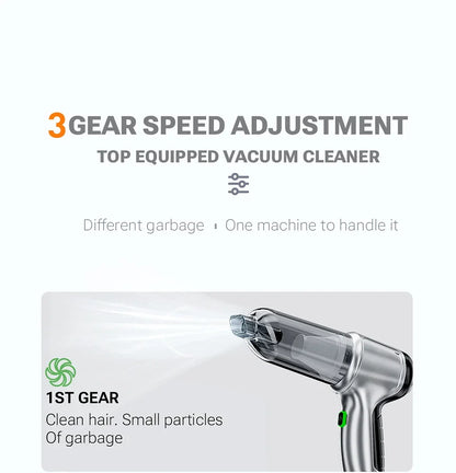 SZUK 638000Pa New Powerful Mini Vacuum Cleaner Handheld Wireless Car Vacuum Cleaner Home Appliance Portable Car Vacuum Cleaner