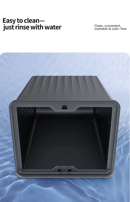YZ For Tesla Model 3 Higland Y Juniper 2026 Rear Trash Can Storage Box With Cover Car Speical Organizer Umbrella Box Accessories