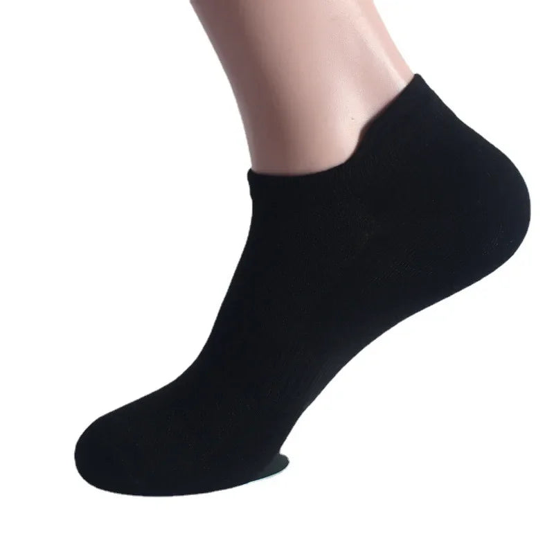 1/6/12 Pairs Unisex Ankle & Boat Socks For Men Women Couples Cotton Breathable Mesh Athletic Sports Running Solid Plus Size