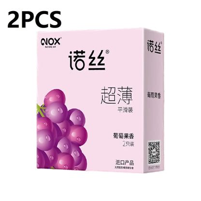 10pcs Fruit Flavor Ultra Thin Condoms Adults Toys For Men 18+ Extra Lubricated Penis Sleeve Male Delay Enhancement Sex Products