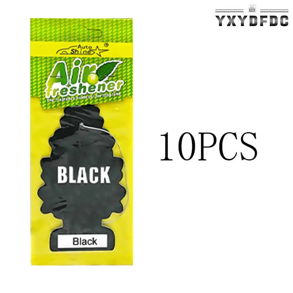 3-80pcs Christmas Tree Car Air Freshener Natural Aromatherapy Tea Paper Hanging Perfume Vanilla Auto Parts Interior