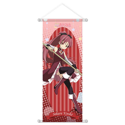 70cm Anime Madoka Magica Kaname Madoka Cartoon Figure Scroll Canvas Wall Hanging Print Home Decor Anime Poster Wall Manga Art