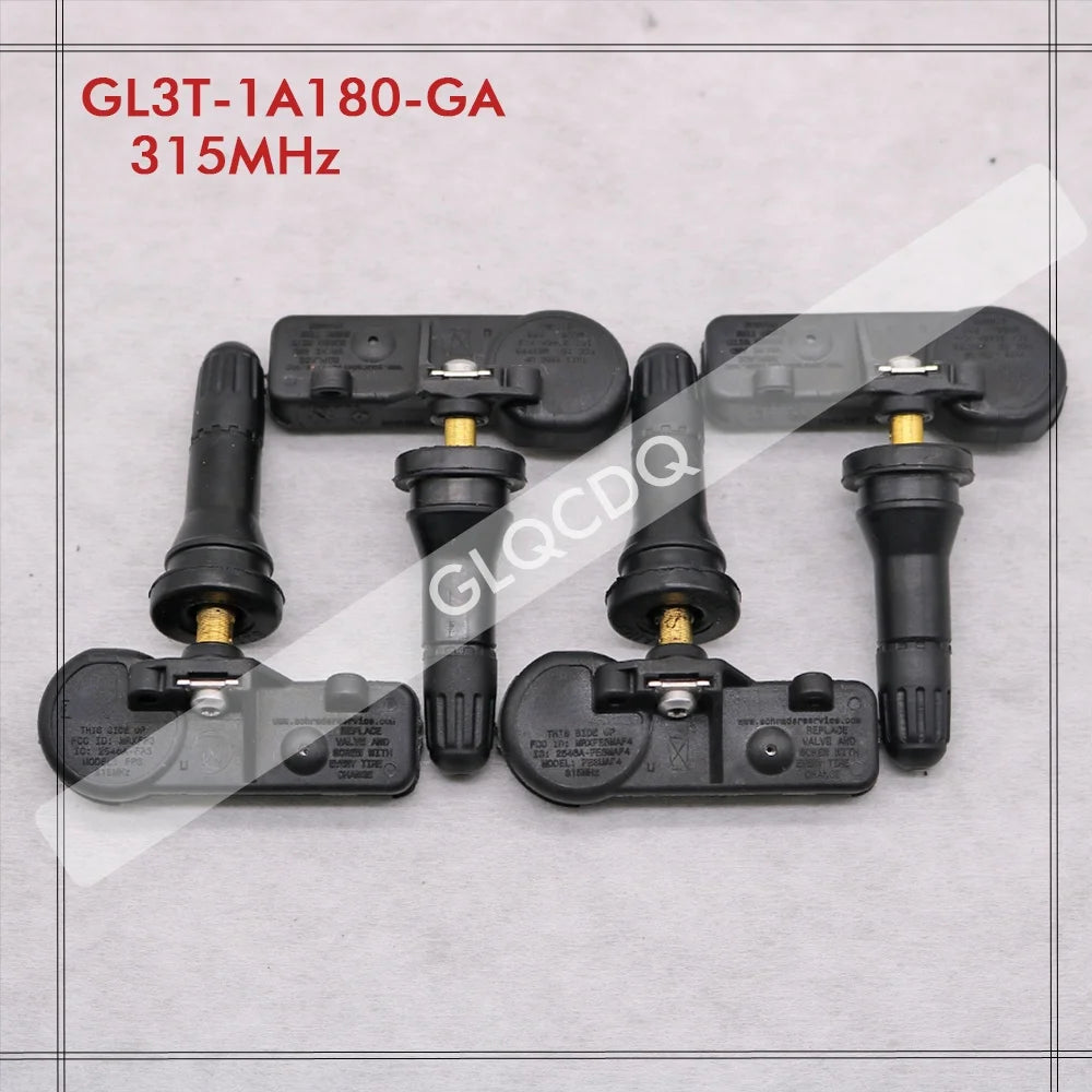 4PCS FOR 2018 2019 FORD F-150 REG/EXT 315MHz TIRE PRESSURE SENSOR TPMS  TIRE AIR PRESSURE SENSOR GL3T-1A180-GA GL3T-1A180-GB