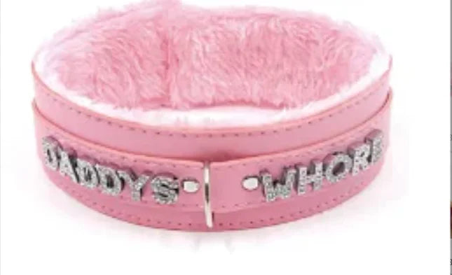 Women's customized PU necklace sexy COSPLAY plush collar leather nightclub style Jewelries