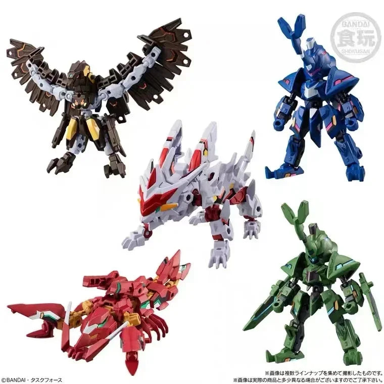 Genuine Scale Model Animal Robot Beetle Phoenix Tiger Anime Peripheral Character Decoration Action Figure Toys