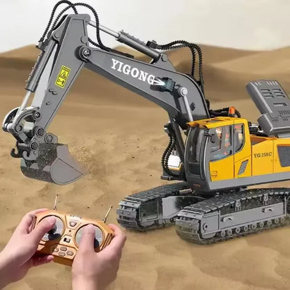 RC Car Children Toy Remote Control Car Toy Boy Excavator Dump Truck Bulldozer Electric Grab Pushdozer Kid Alloy Model Toys Gifts