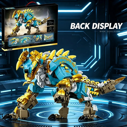 Large Double Dragon Building Block Set, Double Dragon Assembly Toy, Can Be Used as a Display Collectible or for Role-Playing, An