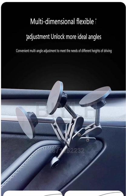 Car Metal Mobile Phone Holder For Tesla MODEL Y Model 3 Highland 2025 Powerful Magnetic Door Side Mobile Phone Holder Accessorie
