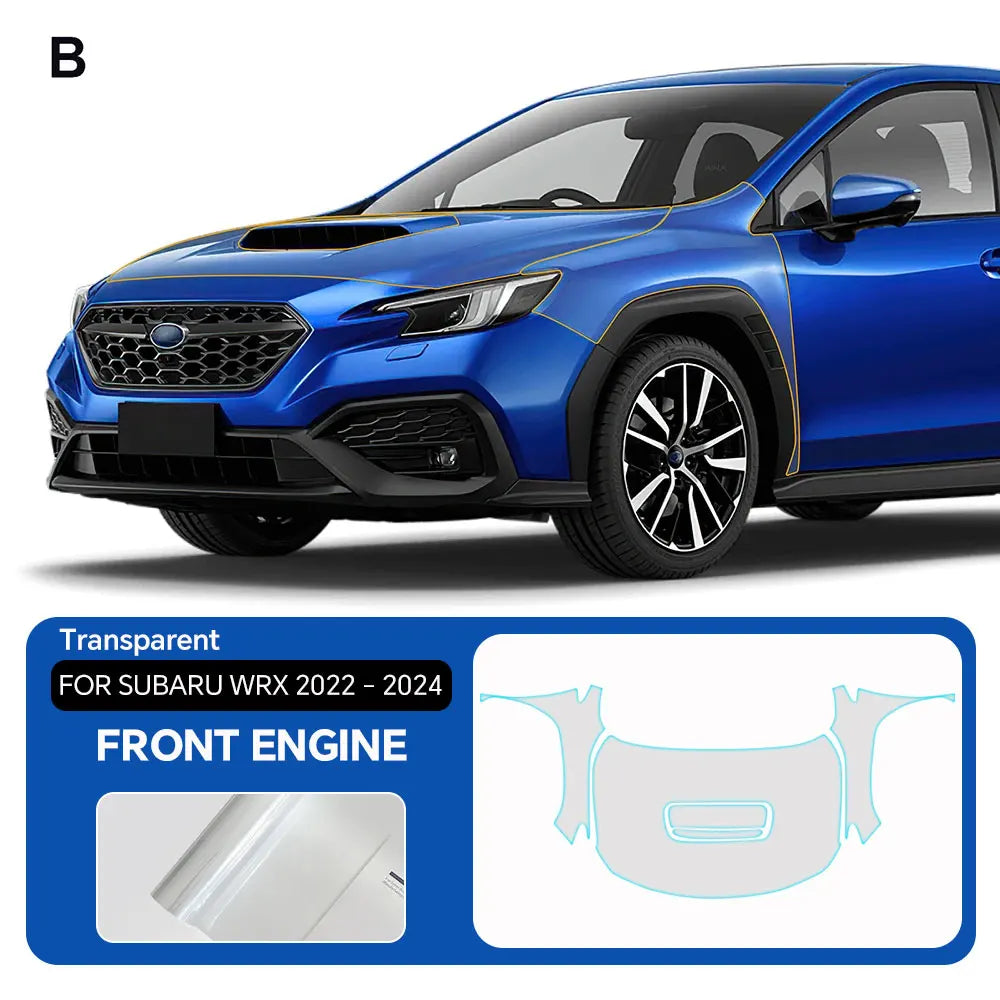 9Mil For Subaru WRX 2022-2024 PPF TPU Pre-cut Paint Protection Film Anti-Scratch Invisible Clear Resistant Car Wrap Film