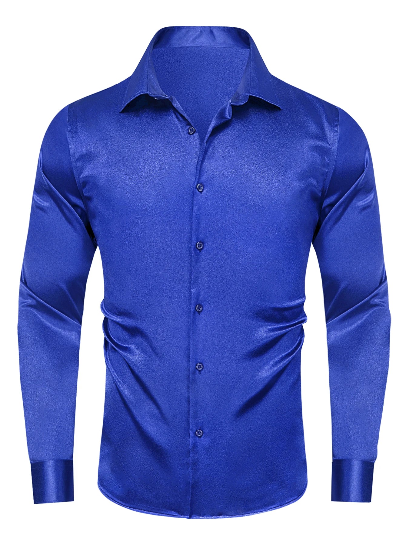 Hi-Tie Stain Mens Shirts Casual Long Sleeve Dress Shirt Blouse for Male Wedding Gift Party Teal Pink Red White Grey 15 COLORS