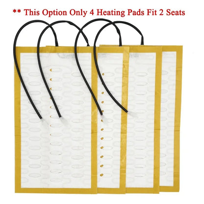 Car Seat Heater Universal 12V Alloy Wire Fast Heating Heat Pads 3 Levels Dual Square Control Switch With Harness Winter Warmer