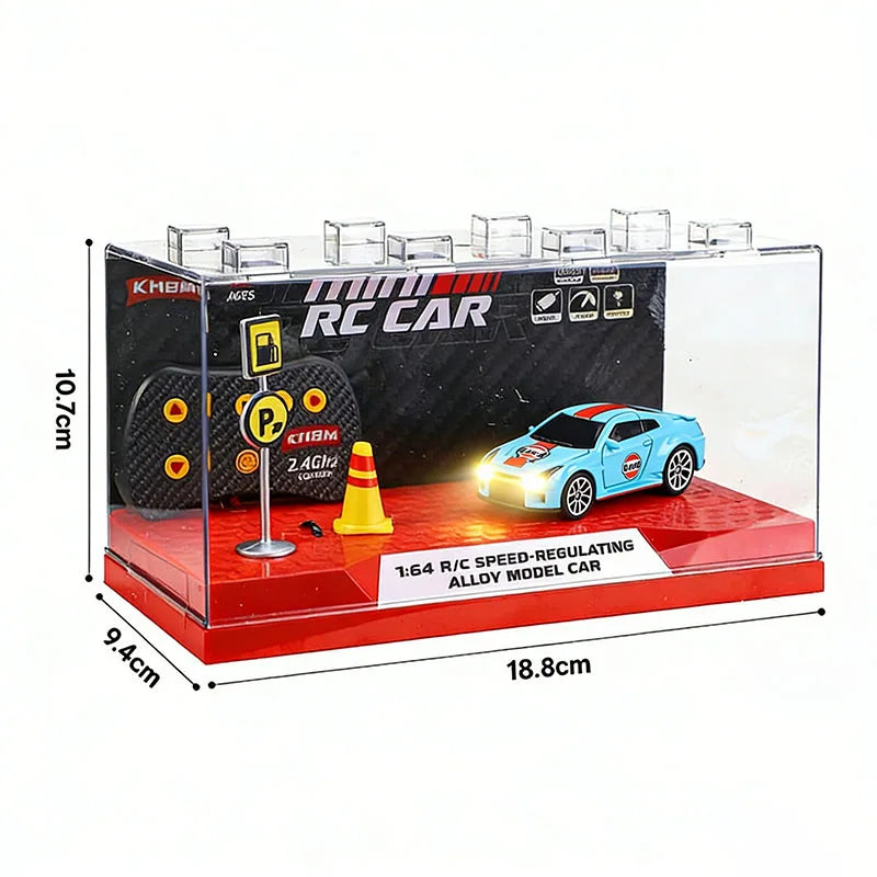 2026 Upgraded RC Car 1:64 Mini Alloy RC Drift Car Easy to Carry, 60mins Life.  Exquisite Gift Box An Ideal Toy Gift for Children