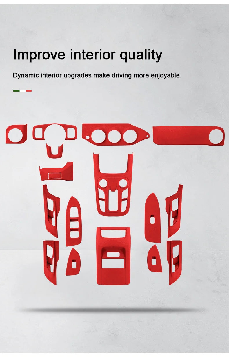 TOP Suede Car Interior Panel Trim Decoration For Great Wall WEY Tank 300 2021 2022 2023 Gear Shift Cover Modification Accessory