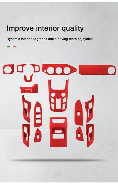 TOP Suede Car Interior Panel Trim Decoration For Great Wall WEY Tank 300 2021 2022 2023 Gear Shift Cover Modification Accessory
