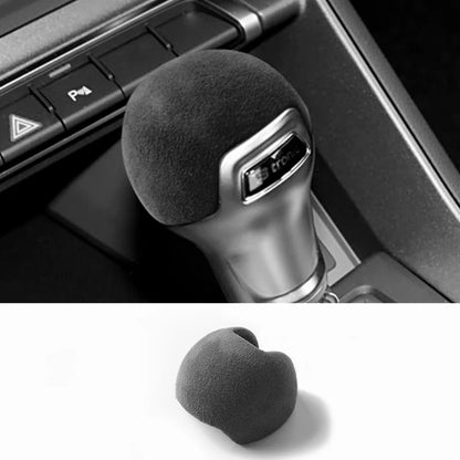 For Audi A3 Q2L S3 TT Sport Gear Shift Knob Boot Cover Trim Sticker Made of Alcantara Car Premium Interior Tuning Accessories