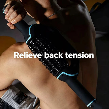 Cordless Roller Body Massage 360 Rolling Percussive Relief Muscle Relax Stress Massager Rechargeable Vibrators Fitness Shaping