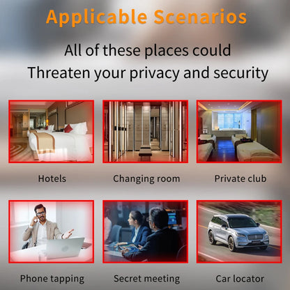 Hidden Bug and Camera Detector 5 Levels Sensitivity Bug GSM GPS WiFi Tracker Wireless Camera Detector  Protection Gadget
