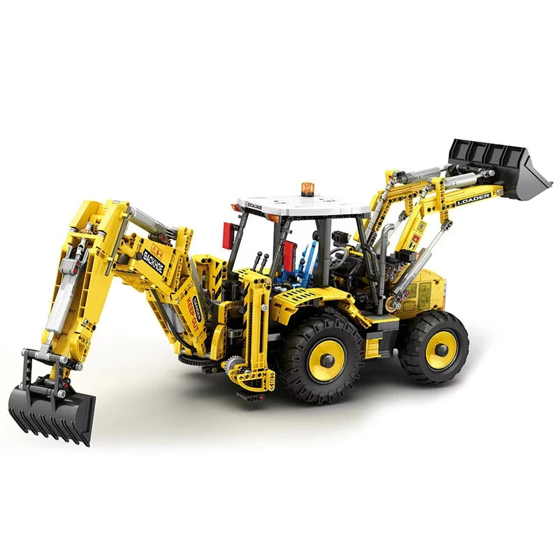 NEW 2466pcs Bulldozer Excavator Truck Remote Control Model Building Blocks Bricks Puzzle Toy Birthday Christmas Gifts For Boy