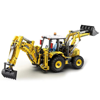 NEW 2466pcs Bulldozer Excavator Truck Remote Control Model Building Blocks Bricks Puzzle Toy Birthday Christmas Gifts For Boy