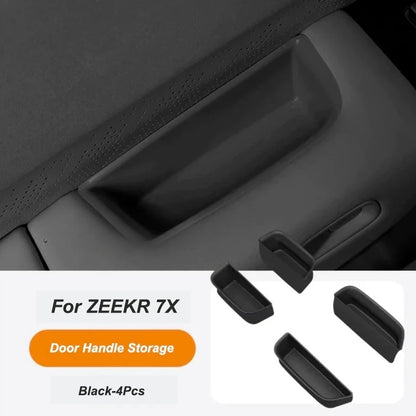For Zeekr 7X Silicone Center Console Water Cup Frame Cover Anti-slip Wireless Charging Silicone Pad Mat Modify Accessories