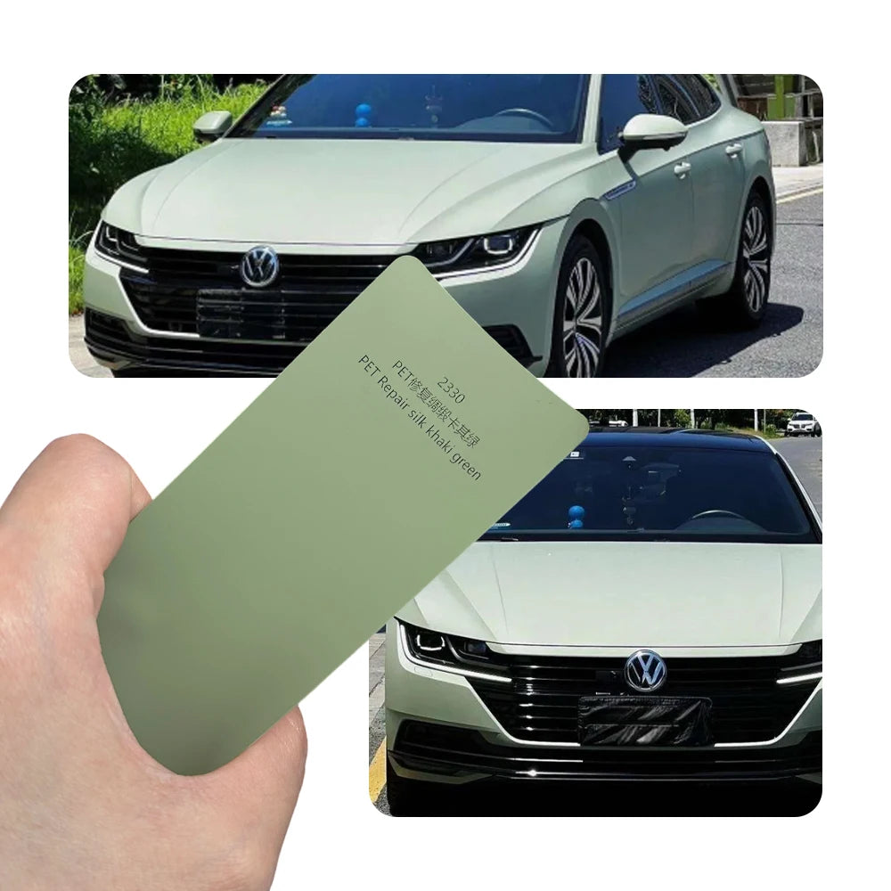 Matte Satin Khaki Green Full Car Wrap Vinyl PVC PET Auto Body Sticker Color Changing Film Roll Paint Protection 1.52X18M