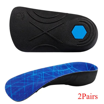 3/4 Plantar Fasciitis Orthotic Insoles, 330 LBS Firm Foot Support Insoles for Flat Feet, Heel Spurs, Overpronation, O/X-Legs